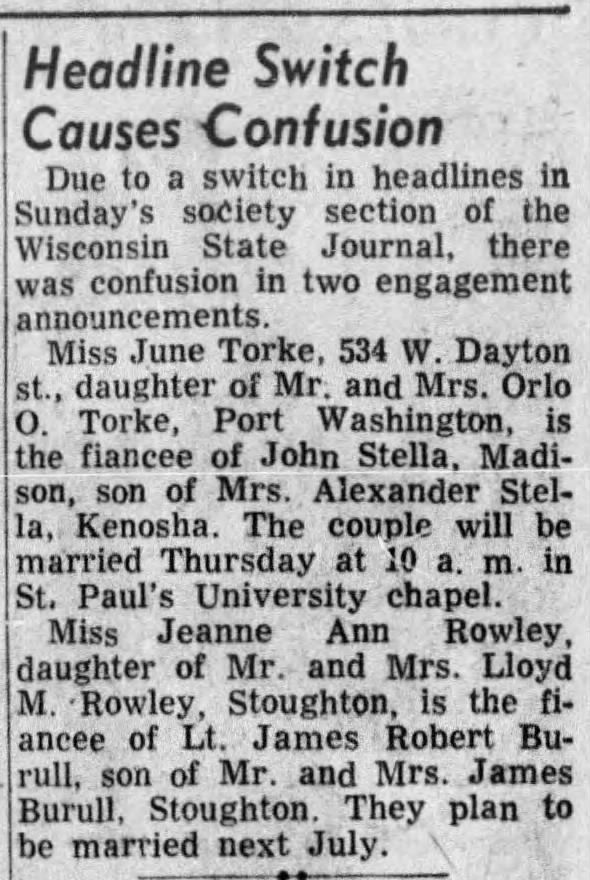 Clipping from Wisconsin State Journal